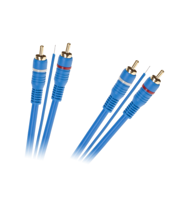 RCA kabelis ar vadības dzīslu, 2 x RCA – 2 x RCA, 5m