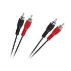 Savienojuma kabelis 2xRCA–2xRCA, standarta, melns, 5m