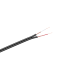 Kabelis, melns, 2 x RCA-3mm, 100 m rullis