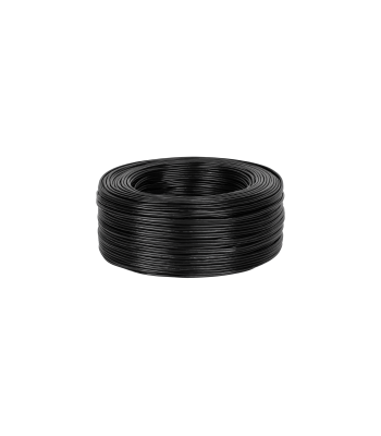 Kabelis, melns, 2 x RCA-3mm, 100 m rullis