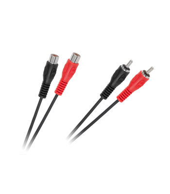 Savienojuma kabelis 2 x RCA spraudnis–2 x RCA ligzda, 3m