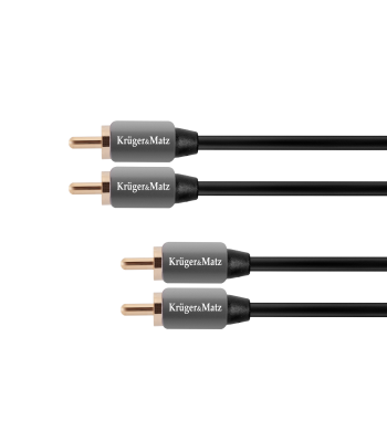 Audio signāla kabelis Kruger&Matz 2RCA-2RCA 3.0m