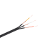 RCA kabelis, melns, rullis 100m, 3 x RCA