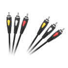 Kabelis Cabletech Eco-Line 3RCA-3RCA 1.0m