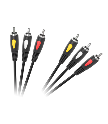 Kabelis 3RCA-3RCA Cabletech Eco-Line 3.0m
