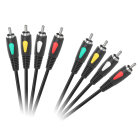 Audio-video kabelis Cabletech Eco-Line 4RCA-4RCA 3.0m