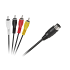 Savienojuma kabelis DIN-4 x RCA 1,8m