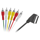 EURO audio/video kabelis, 6 x RCA, 1,2 m