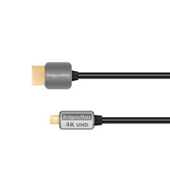 HDMI–micro HDMI spraudnis–spraudnis kabelis Kruger&Matz (A-D) 3.0m