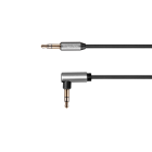 Leņķveida–taisns jack kabelis ar atsperi Kruger&Matz Basic 3.5