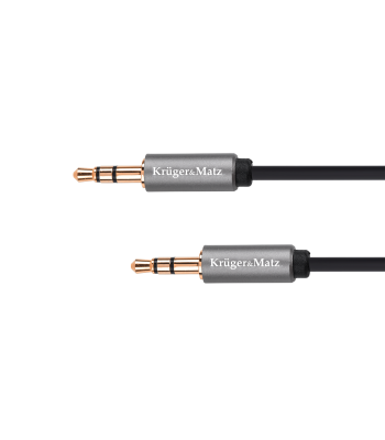Stereo kabelis ar 3,5 mm jack spraudņiem, Kruger&Matz Basic, 1 m