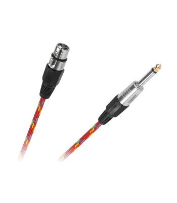 Mikrofona kabelis ar CANON ligzdu un JACK spraudni 6.3mm 3m
