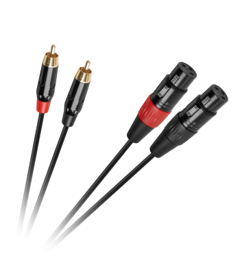Savienojuma kabelis Cabletech XLR–2RCA, 1m