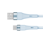 USB–USB Type-C silikona kabelis, zils Kruger&amp;Matz Basic KM1268 1 m