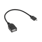 USB kabelis ar A ligzdu un micro USB spraudni, 20 cm