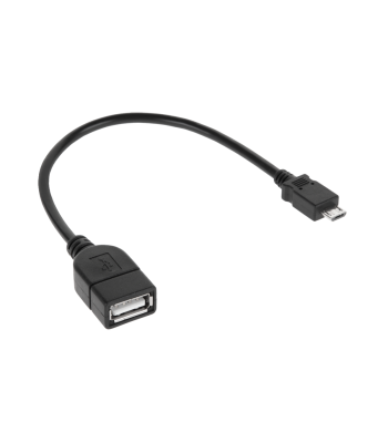 USB kabelis ar A ligzdu un micro USB spraudni, 20 cm