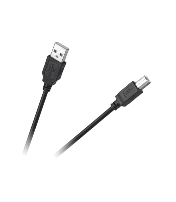 USB kabelis datoram un printerim, melns, 1,8 m
