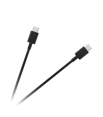 USB tipa C–USB tipa C kabelis, melns, USB 2.0, 100 cm