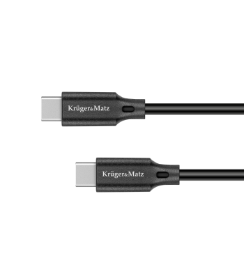 USB Type-C–USB Type-C kabelis Kruger&Matz Basic, 100 W, 1 m