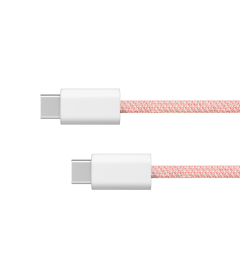 USB C–USB C kabelis, rozā, Kruger&Matz Basic, 60 W, 1,5 m