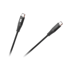 USB C–USB C kabelis REBEL melns 100 cm