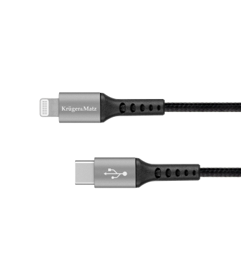 USB Type-C–Lightning kabelis MFi Kruger&Matz C94, 1 m