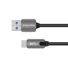 USB kabelis, USB 3.0 spraudnis–C tipa spraudnis, 5 Gbps, Kruger&Matz, 0,5 m