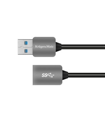 USB3.0 kabelis ar spraudni un ligzdu, Kruger&Matz 1m