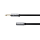 Stereo kabelis ar Jack 3,5 mm spraudni un ligzdu Kruger&Matz 1.8m