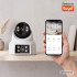 Wi-Fi kamera Kruger&Matz Connect ar 2 objektīviem, PTZ, 360°, 2K, Tuya Smart Life, krāsu nakts redzamību, audio un AI, C180