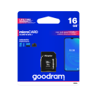 GOODRAM microSD atmiņas karte ar adapteri 16GB UHS-I