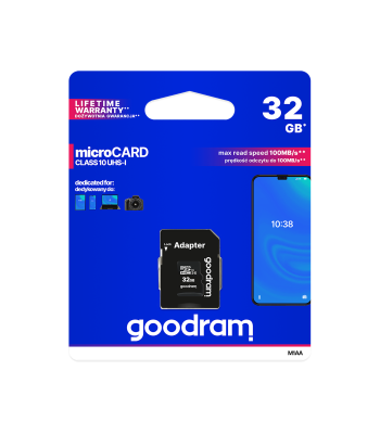 GOODRAM microSD atmiņas karte ar adapteri UHS-I, 32GB