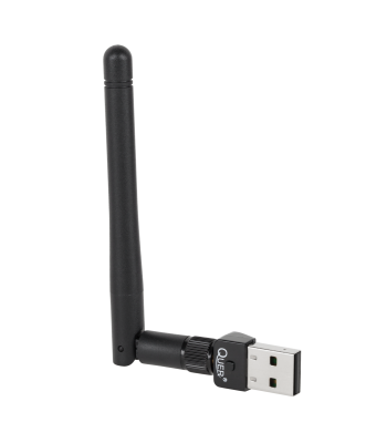 Wi‑Fi tīkla karte, USB adapteris ar antenu, 802.11 b/g/n, Quer KOM0640