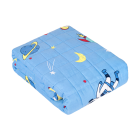 Svērtā kokvilnas sega bērniem, sensorā sega ar kosmosa rakstu, Rebel Baby PREMIUM, 100x150 cm, 4 kg