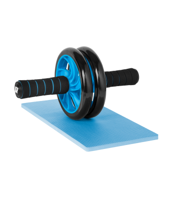 Dubultais vēdera muskuļu treniņu ritenis REBEL ACTIVE AB Wheel AB-2