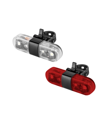 Velosipēda priekšējo un aizmugurējo LED USB lukturu komplekts, 2 gab., Rebel