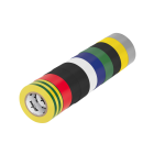 Līpošo izolācijas lentu komplekts REBEL, dažādas krāsas, 10 gab., 0,13 mm x 19 mm x 10 yd