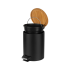 Teesa vannas istabas atkritumu tvertne, melna, 3 l