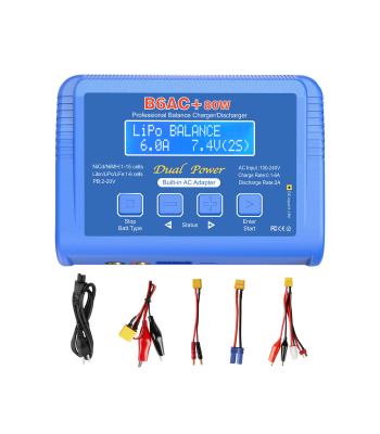 Balansējošs lādētājs RC akumulatoriem — B6AC+ 80W E6360