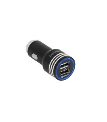 Automašīnas lādētājs Kruger&Matz ar Quick Charge 3.0, 2xUSB, 4800mA
