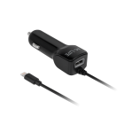 Automašīnas lādētājs Apple iPhone, iPad + USB M-Life 2100 mA