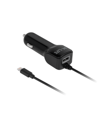 Automašīnas lādētājs Apple iPhone, iPad + USB M-Life 2100 mA