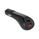 Automašīnas lādētājs ar Quick Charge 3.0 funkciju REBEL 2xUSB 5100mA 15W