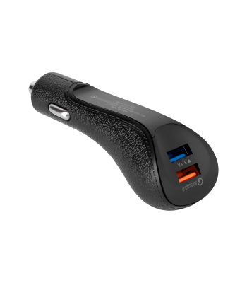 Automašīnas lādētājs ar Quick Charge 3.0 funkciju REBEL 2xUSB 5100mA 15W