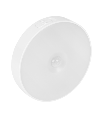 LED naktslampa ar akumulatoru, magnētu un kustības un krēslas sensoru