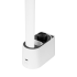 Galda lampa ar pulksteni, USB un USB-C ligzdām, Quick Charge Rebel