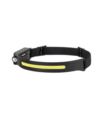 Akumulatora pieres lukturis ar galvas saiti, 5 W COB + 3 W LED