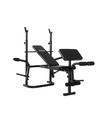 Regulējams daudzfunkcionāls treniņu sols ar bicepsu balstu REBEL ACTIVE