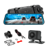 Automobiļa spogulis Peiying Basic ar videoreģistratoru un atpakaļskata kameru L200 4K