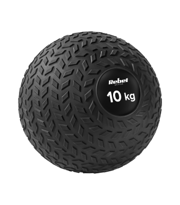 Mazā medicīniskā rehabilitācijas bumba Slam Ball, REBEL ACTIVE, 23cm 10kg
